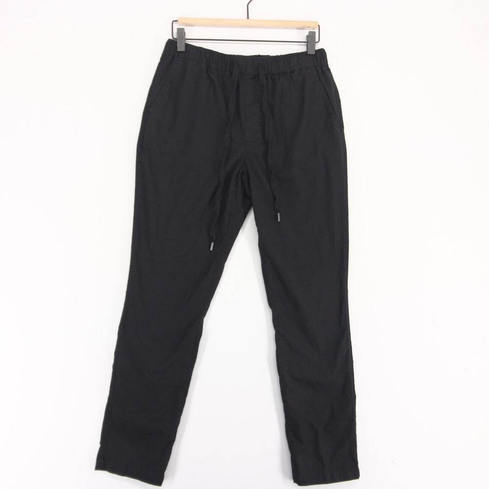 Wildfang The Essential Pants Womens Small Black Drawstring Chino Elastic Waist
